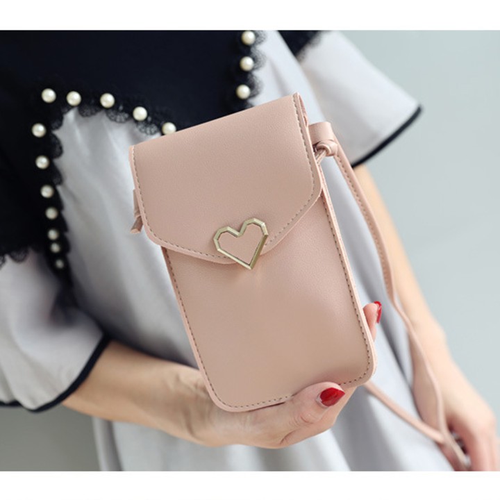 [2020] Túi Đựng Điện Thoại Đeo Chéo Hình Trái Tim Kết Hợp Màn Hình Cảm Ứng Trong Suốt Cực Đẹp T5020 | BigBuy360 - bigbuy360.vn