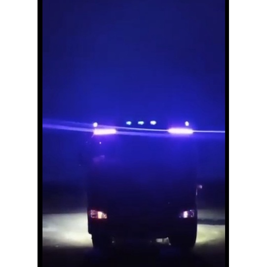 LED dây lắp chắn nắng, led nóc hiệu ứng giọt nữa chậy từ giữa sang 2 bên. Autovol