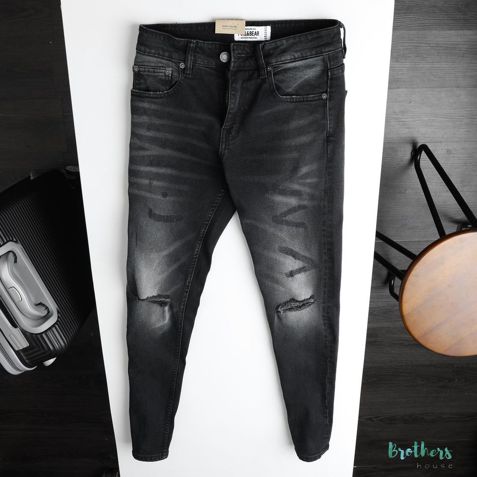 Quần jean nam Pull Bear Skinny cực bụi