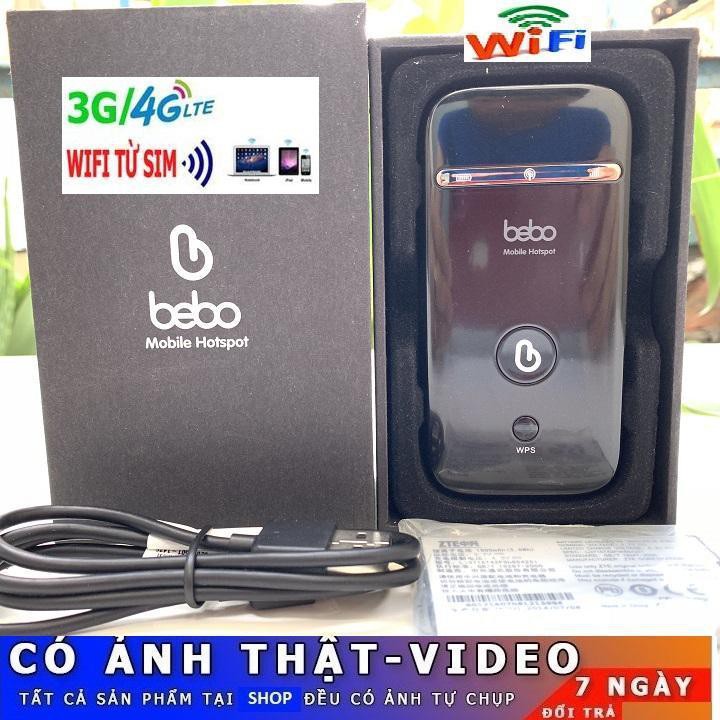 Bộ phát Wifi 3G 4G BeBo MF65 không dây Tốc Độ Cao chạy bằng pin bản nâng cấp ,mf65 bebo TRÂU BÒ