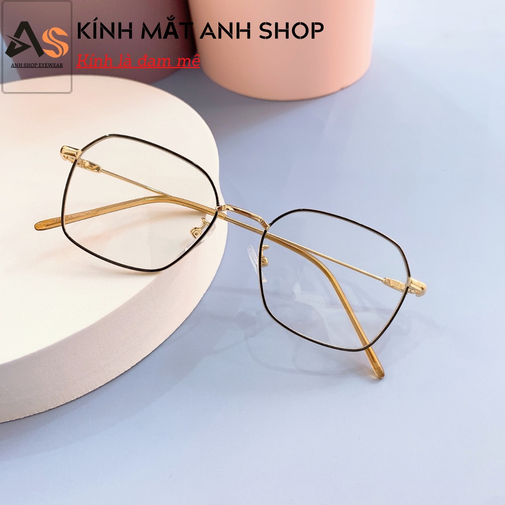 Gọng kính vuông nam nữ kiểu dáng thanh mảnh kim loại 5256