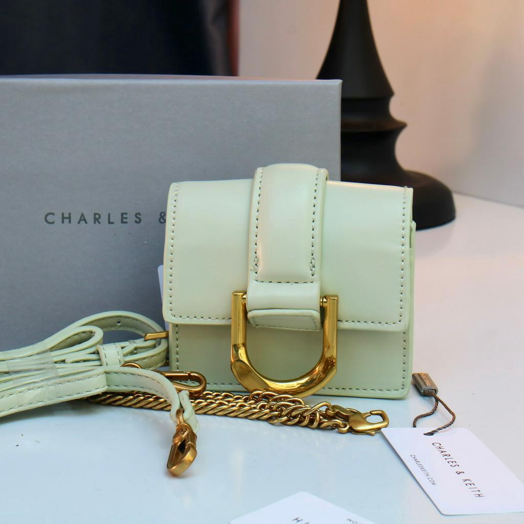 Túi xách tay + đeo chéo mini full box size 9*2,5*7cm Ck6-50840849 đủ màu