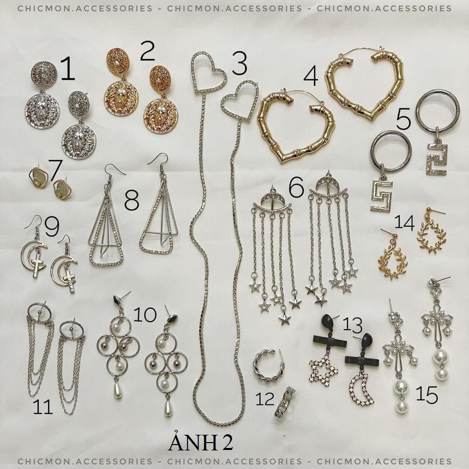 KHUYÊN TAI THỜI TRANG NỮ GIÁ RẺ