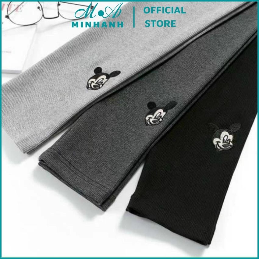 Quần legging len tăm mickey_legging body siêu co giãn-MINHANH.OFFICIAL.STORE