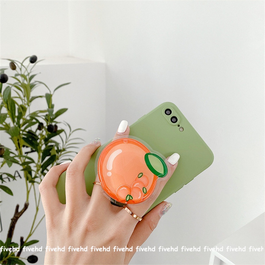 Giá Đỡ Điện Thoại Hình Trái Cây / Gấu Hoạt Hình Lấp Lánh Dễ Thương Đứng