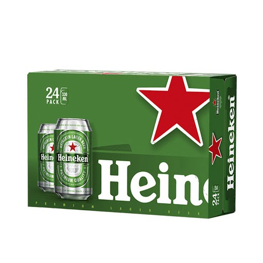 Thùng bia Heineken 24 lon thường 330ml