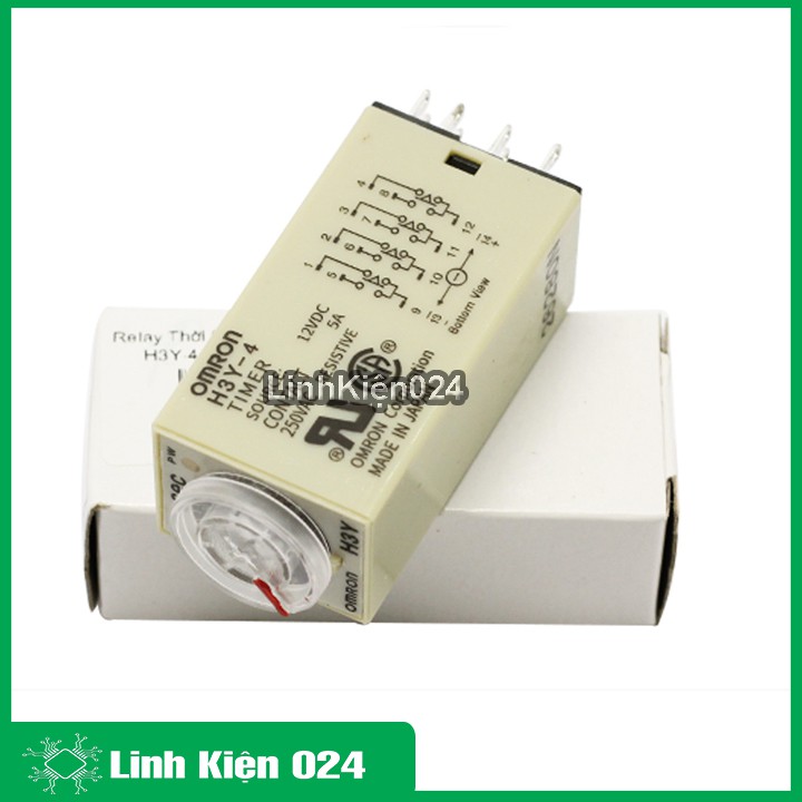 Relay Thời Gian Timer Omron H3Y-4 14P 12V