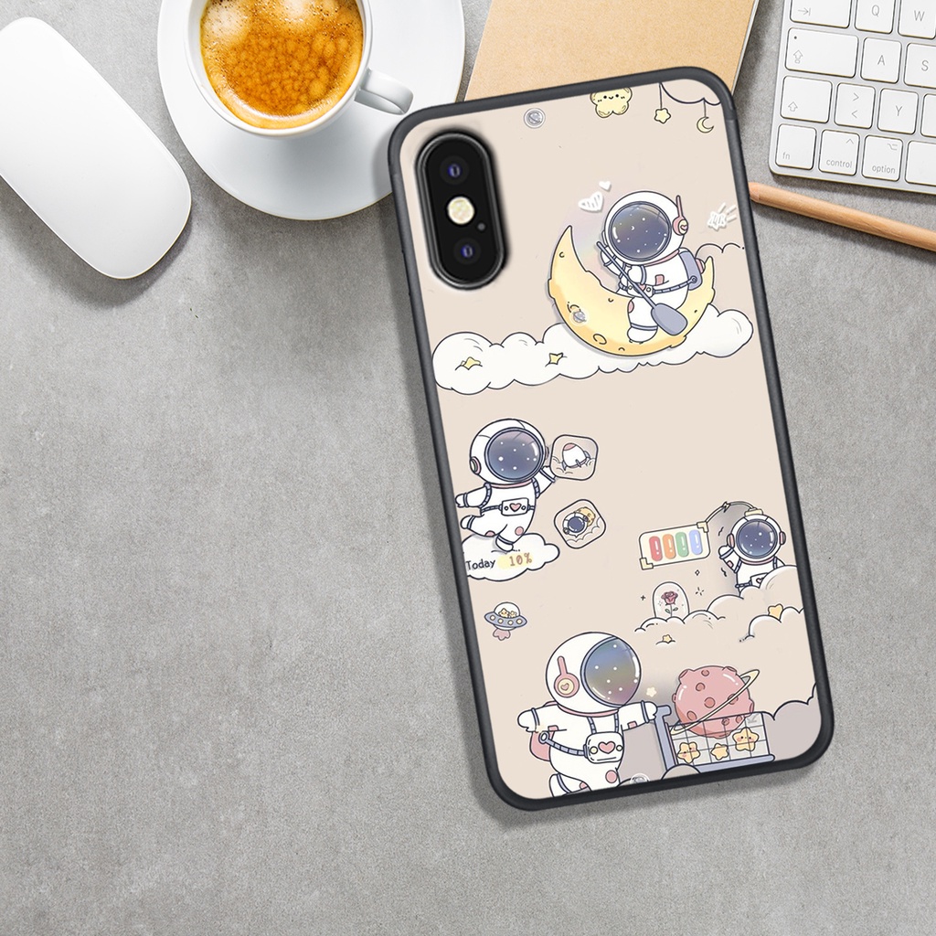 Ốp Lưng IPHONE X/XS - XSMAX - XR  , In Hình Phi Hành Astronauts  Phong Cách, Đẹp.
