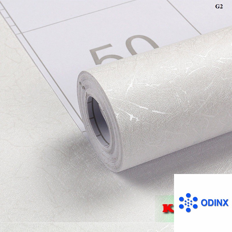 [ Hàng đẹp ] 10m Giấy dán tường NHIỀU MẪU 1 màu vân nhám có sẵn keo khổ rộng 45cm