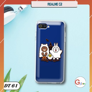 Ốp lưng dẻo trong in hình cho Realme C2