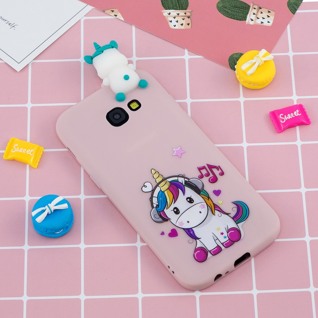 Ốp điện thoại silicone in hình hoạt hình dễ thương cho Samsung A3 A5 A7 2017 | BigBuy360 - bigbuy360.vn