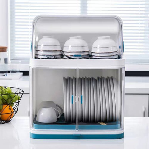 Tủ Đựng Chén Bát - Giá Úp Bát Mini 2 Tầng Siêu Xinh Chống Bụi, Chống Nước