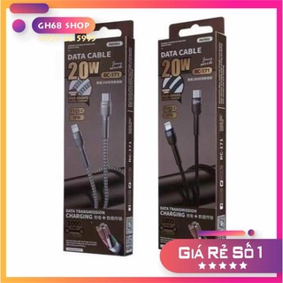 Dây Sạc Nhanh cho iPhone Remax RC-171 TypeC,PD 20W,ChIPE-marker,Dài 1m,Chống Sạc Quá Tải,Chống Gãy Cáp