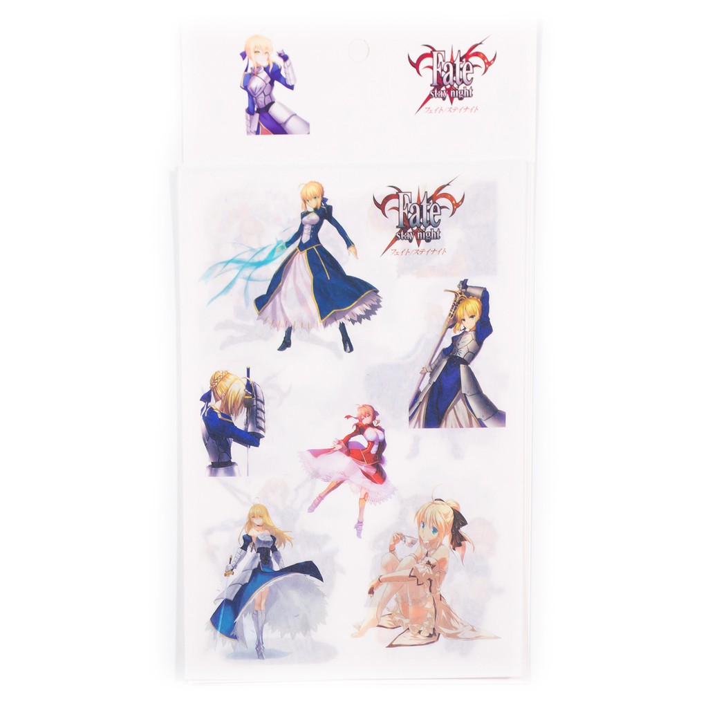 [thanh lý bán lỗ]Bộ 6 Sticker Anime - Fate/Stay Night [AAM] [PGN30]