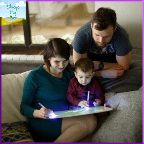 Đồ Chơi Trẻ Em, Bảng Led Huỳnh Quang Cho Bé, Bảng Viết Dạ Quang Phát Sáng, Đồ Chơi Thông Minh Cho Bé Gái, Bé Trai