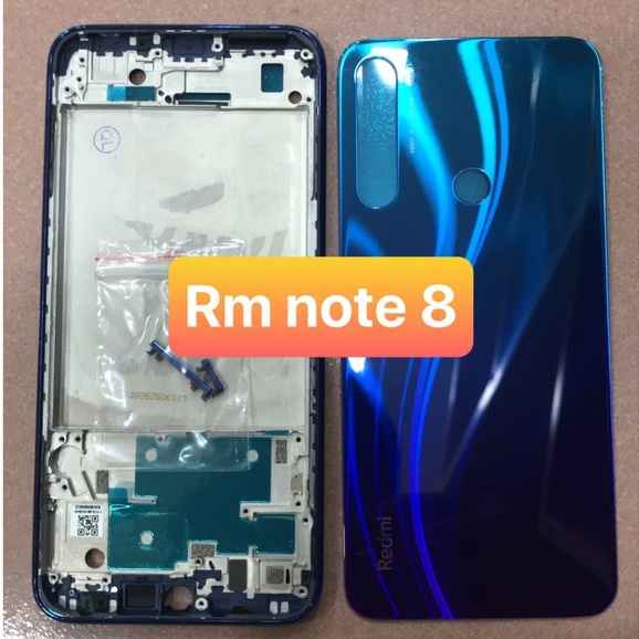 bộ xương vỏ redmi note 8 - xiaomi (gồm lưng, sườn và đủ phím bấm)