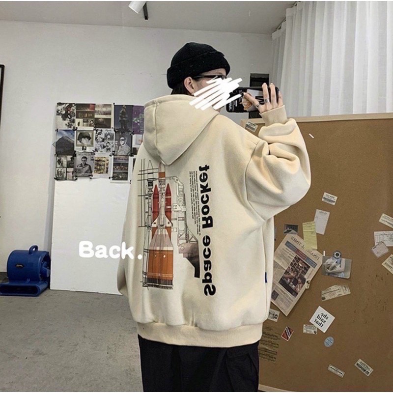 Áo Hoodie Nỉ Bông Unisex Tên Lửa /Nam nữ unisex/FREESHIP ❤️ Jaystoree ❤️
