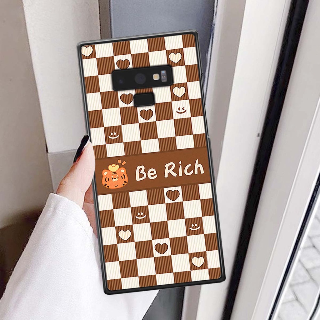 Ốp Samsung Note 9 gấu Bear rick caro vuông thời trang siêu đẹp