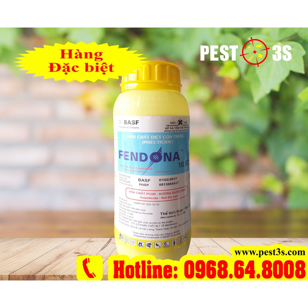Fendona 10SC (1000ml - SX PHÁP) - Thuốc diệt côn trùng, kiến ba khoang, bọ xít, bọ chét, ruồi, muỗi, bọ nhẩy