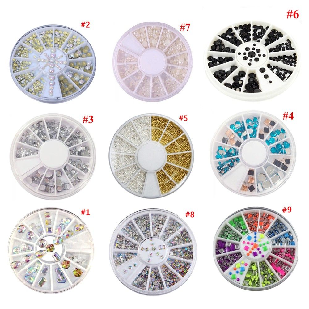 Trang Trí Mới Tương Lai 3D|Khay Tròn Đựng Phụ Kiện Trang Trí Móng Tay