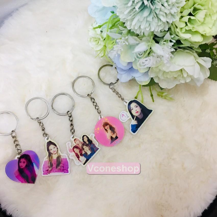Móc khóa BP Jennie Jisoo Lisa Rose mica đồ treo trang trí quà tặng xinh xắn dễ thương