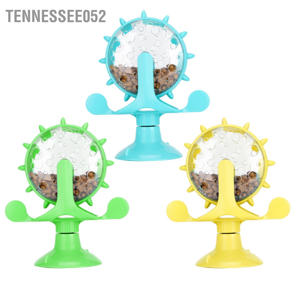 [Hàng Sẵn]  Đồ chơi Cối xay gió nhả hạt tương tác cho mèo Vòng quay rò rỉ thức ăn ABS【Tennessee052】