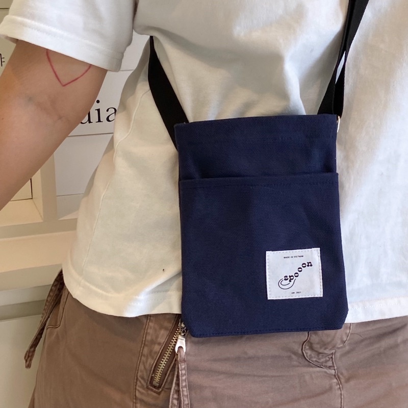 TÚI VẢI ĐEO CHÉO MINI CANVAS SPOOON MINI CROSS BAG