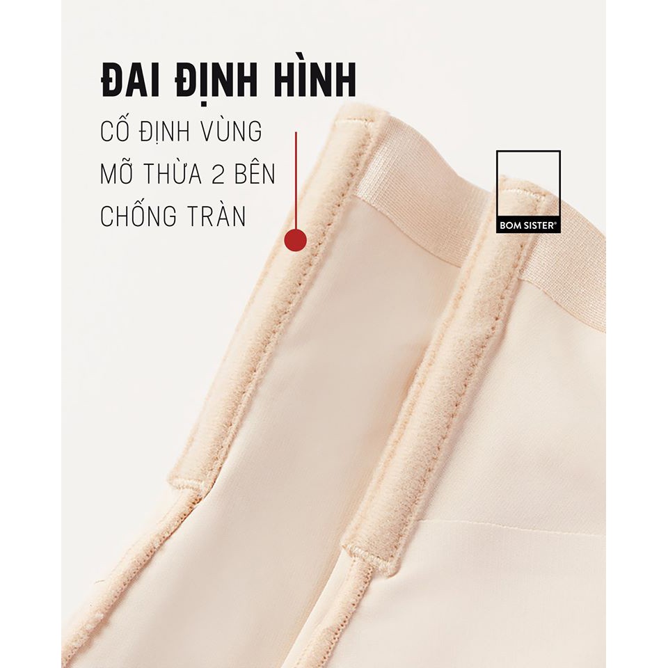 [Mã FARSBRBOM30 giảm 10% đơn 99K] Quần Gen Định Hình Lưng Cao Giảm Eo Nâng Mông BOM SISTER QG1001 | BigBuy360 - bigbuy360.vn