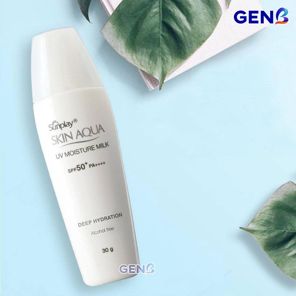 Kem Chống Nắng Skin Aqua NHẬT NẮP TRẮNG 70-30g Dưỡng Ẩm-Kcn Sunplay Uv Moisture Milk- Mỹ Phẩm GenB