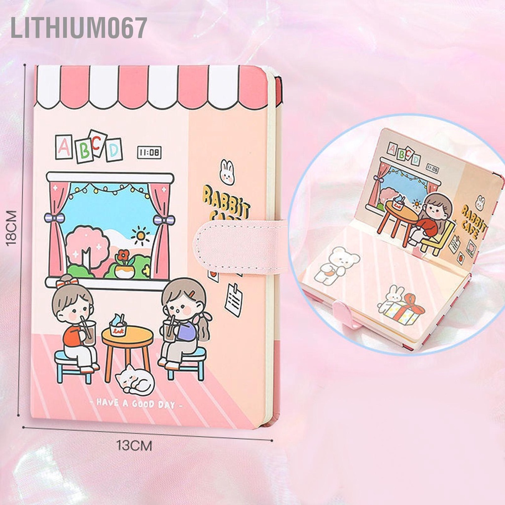 Lithium067 Set 54 Hộp quà tặng Sổ tay cô gái dễ thương -Sticker-Washi Tape -Giấy Note Sổ Ghi Chú hình dán công chúa sổ ghi chép sticker trang trí sổ quà tặng bạn gái