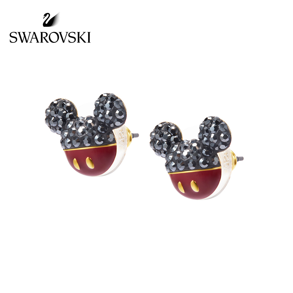 FREE SHIP Bông Tai Cá Tính Nữ Swarovski MICKEY & MINNIE chuột Mickey Earrings Crystal FASHION Trang sức trang sức đeo THỜI TRANG
