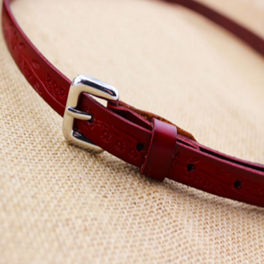 Thắt lưng nữ da thật dập họa tiết Đồ Da Thành Long 203810 Tặng 01 móc khóa hồ lô [SKM] | BigBuy360 - bigbuy360.vn