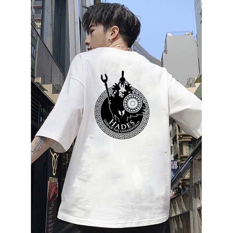 Áo thun unisex độc lạ chiến binh Hades form rộng vải dày mịn 2019T1832