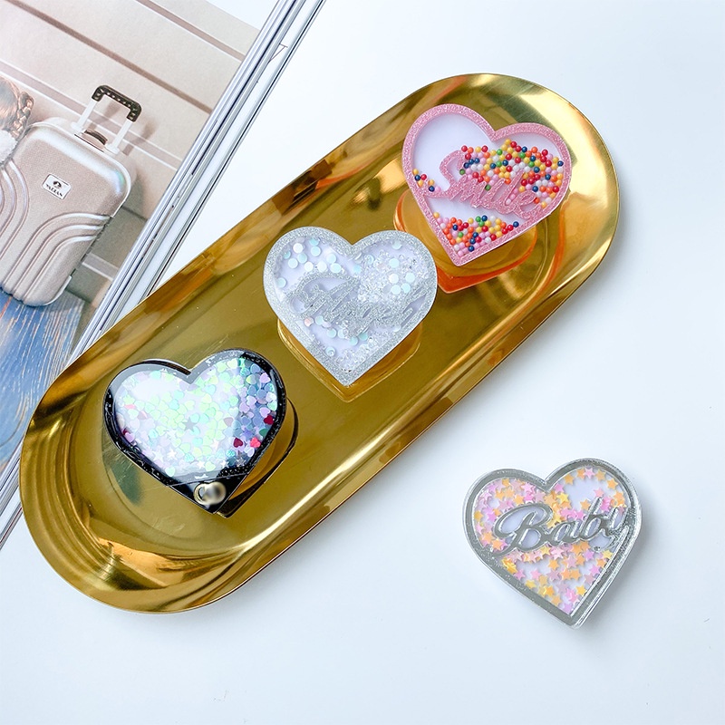 Giá Đỡ Điện Thoại Túi Khí Hình Trái Tim Đáng Yêu