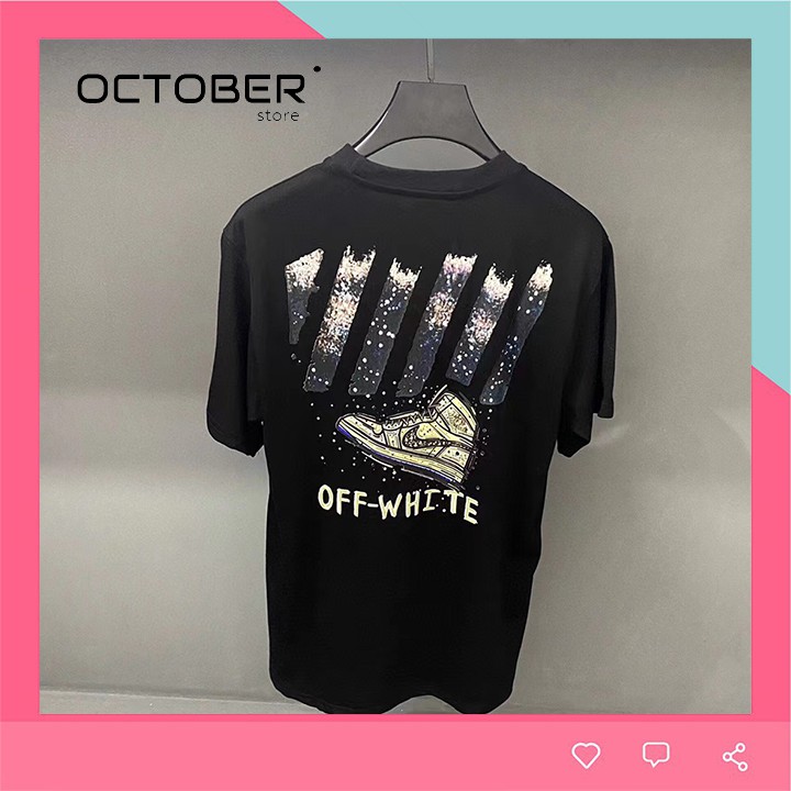 ÁO OFF WHITE AIR DIOR ĐEN + TRẮNG - Bao chất Lượng - October store