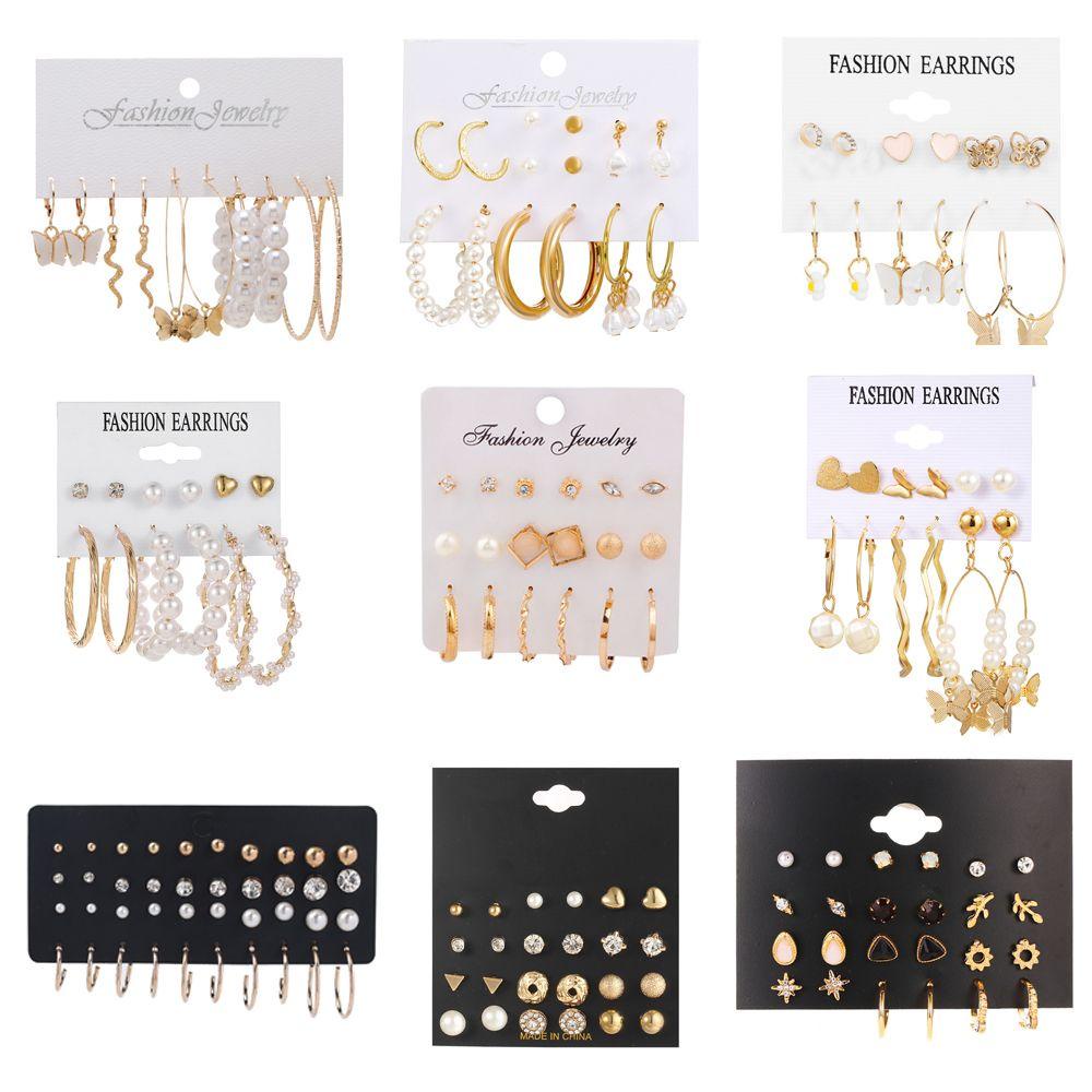Set Khuyên Tai Dáng Dài Phong Cách Vintage Sáng Tạo Cho Nữ