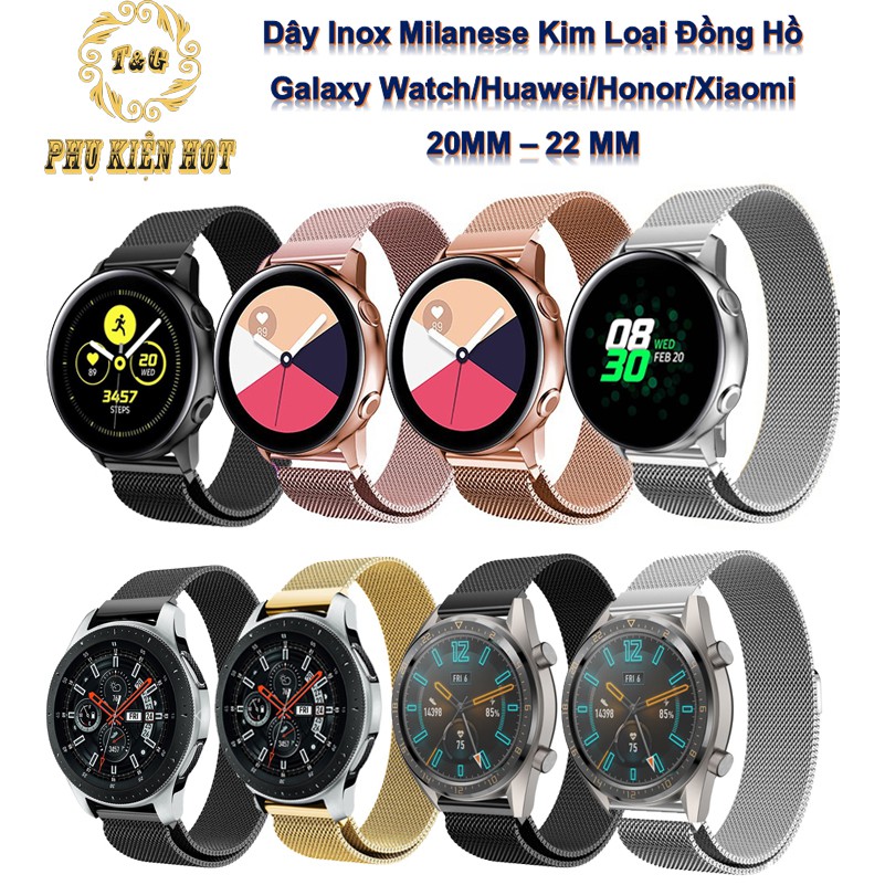 [Galaxy Watch Active 2] Dây đeo thép lưới Milanese Samsung Active 2