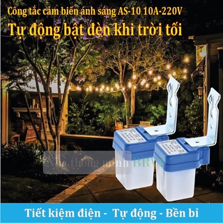 Bộ 2 công tắc cảm biến ánh sáng 220V tự động bật đèn khi trời tối, tắt đèn khi trời sáng