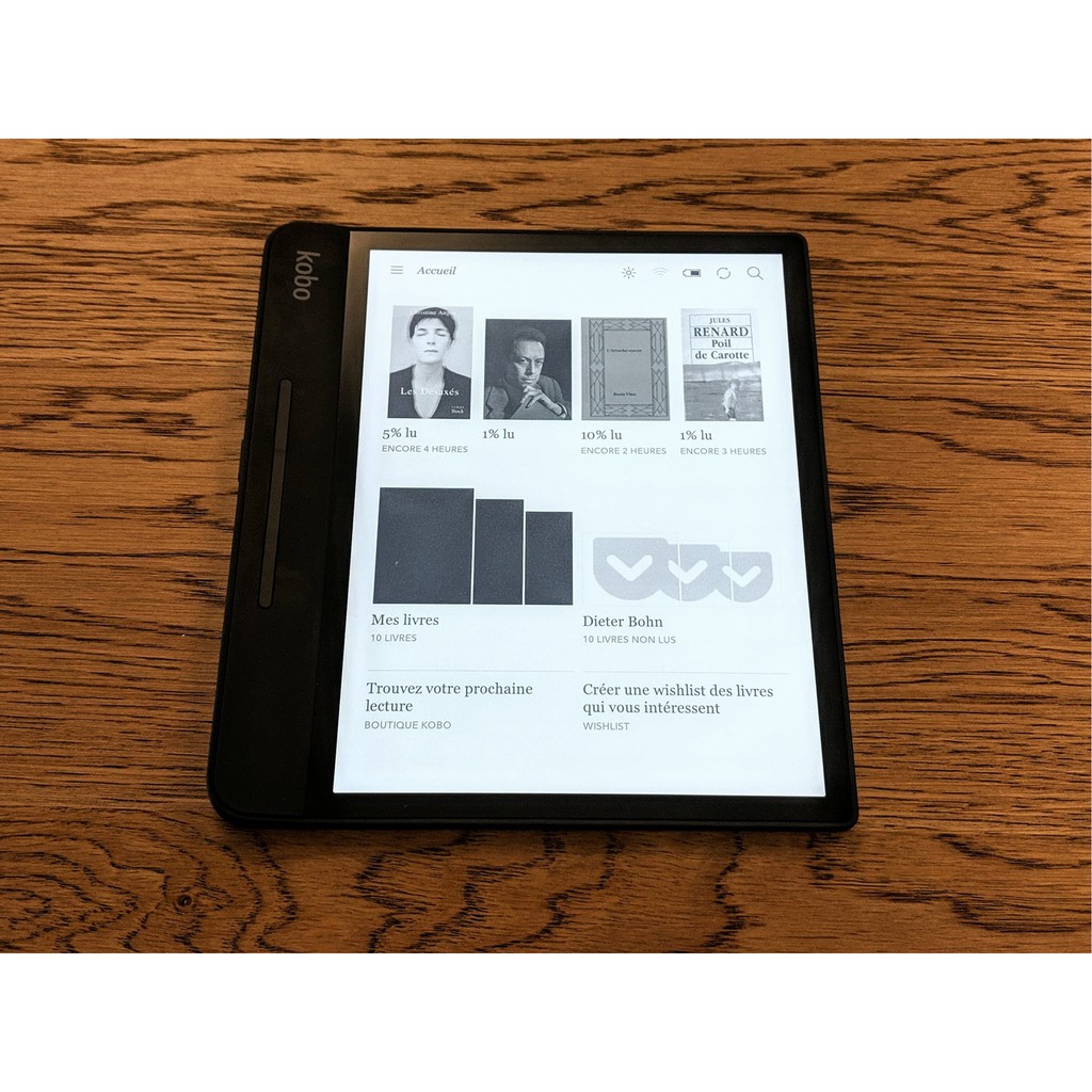 Máy đọc sách Kobo Forma 8Gb - nguyên seal - bảo hành 1 năm - hỗ trợ cài đặt online