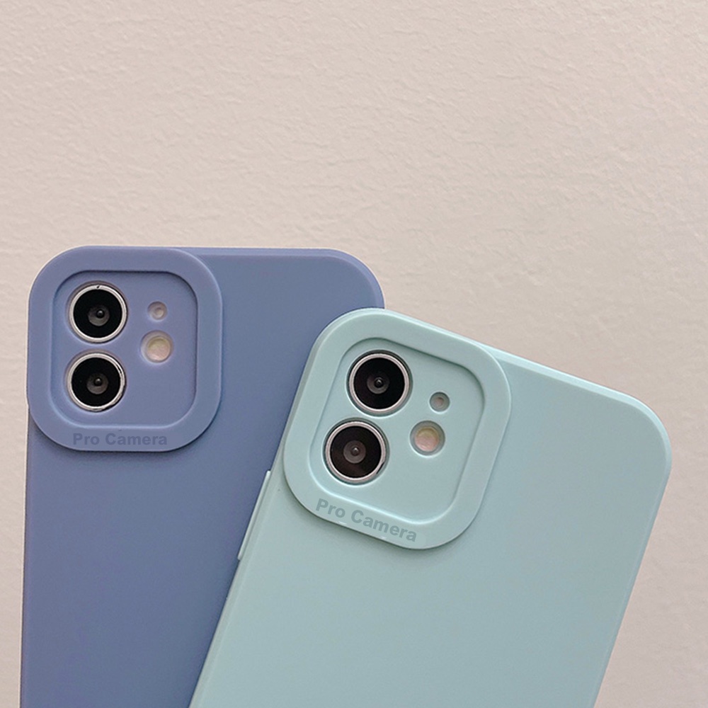 Ốp điện thoại TPU dẻo màu xanh bạc hà chống sốc cho IPHONE 13 12 11 PRO MAX X XR ULTRA | BigBuy360 - bigbuy360.vn