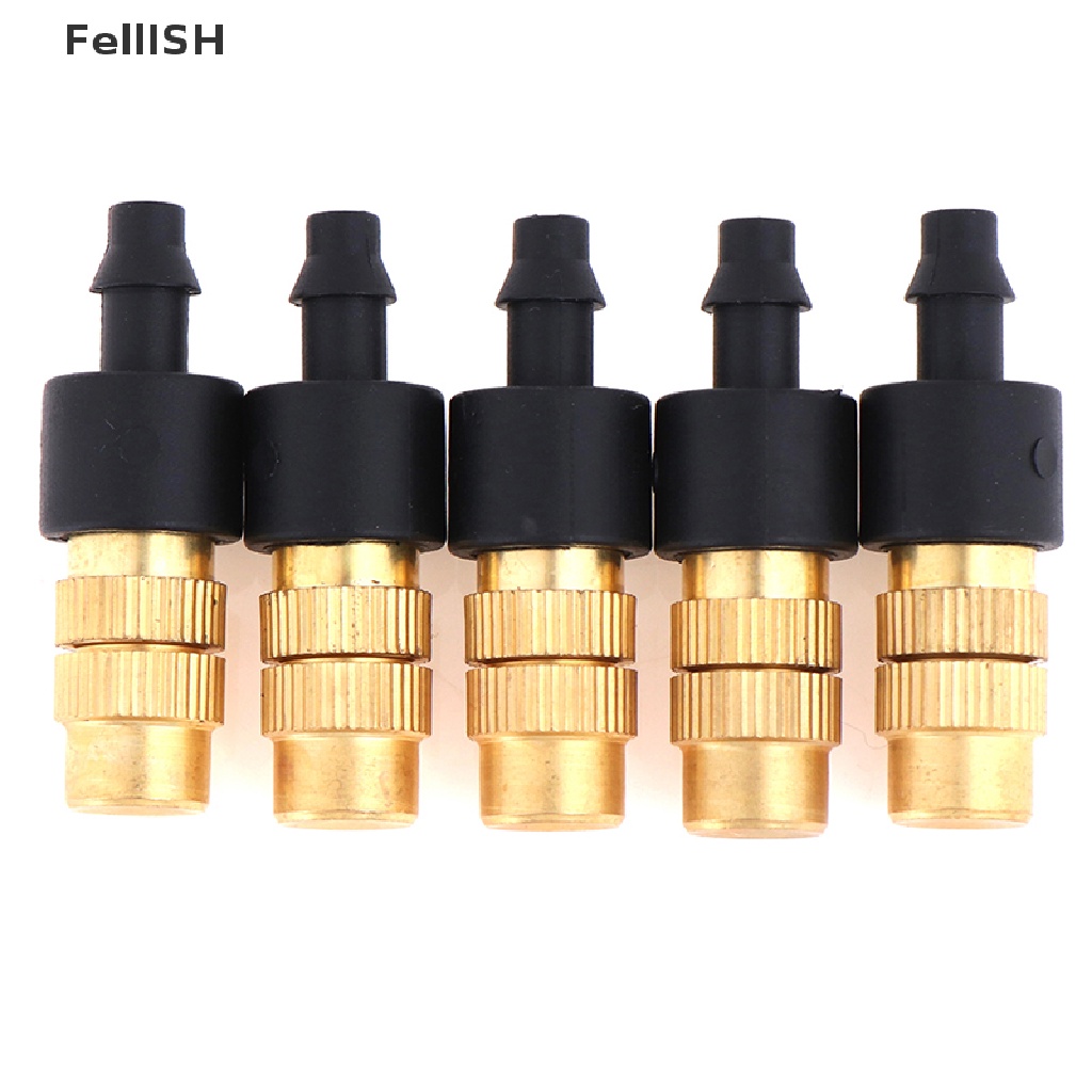 Set 5 Vòi Phun Sương Làm Mát Bằng Đồng Cho Ống 4 / 7mm 439br