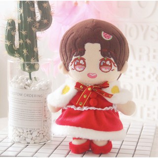Set 3 món đầm đỏ cho doll 20-22cm