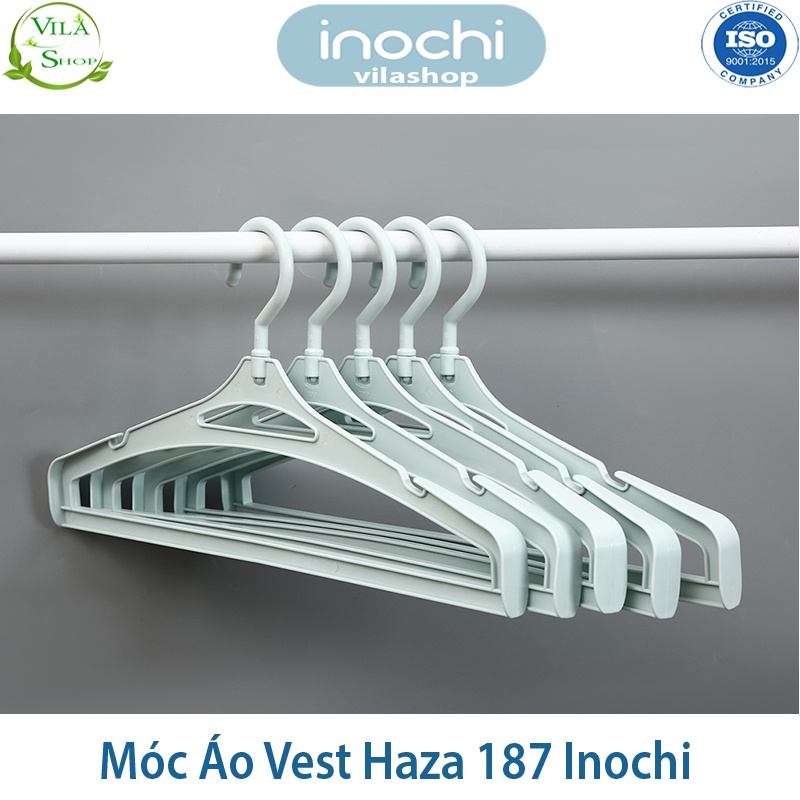 [ Set 5 ] Móc Treo Quần Áo, Móc Treo Áo Vest Hara 187, Bộ Sưu Tập Móc Quần Áo Người Lớn Nhựa Cao Cấp Inochi