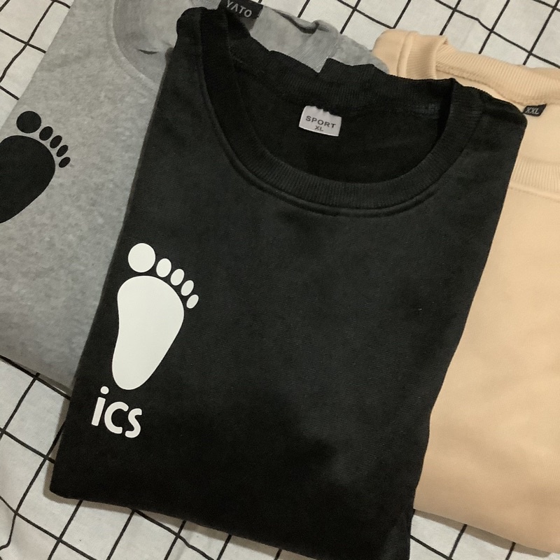 Áo sweater dài tay in họa tiết anime Haikyuu ICS thiết kế dáng rộng thời trang cho nam và nữ