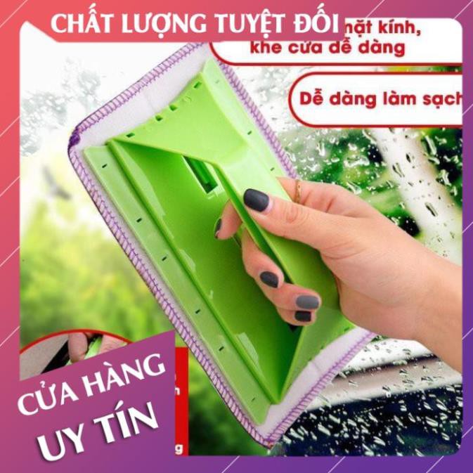 [Freeship] Dụng cụ lau cửa kính, bàn chà cửa kính, cọ khe cửa làm sạch đa năng có tay cầm tiện lợi  - Lan Chi Mart