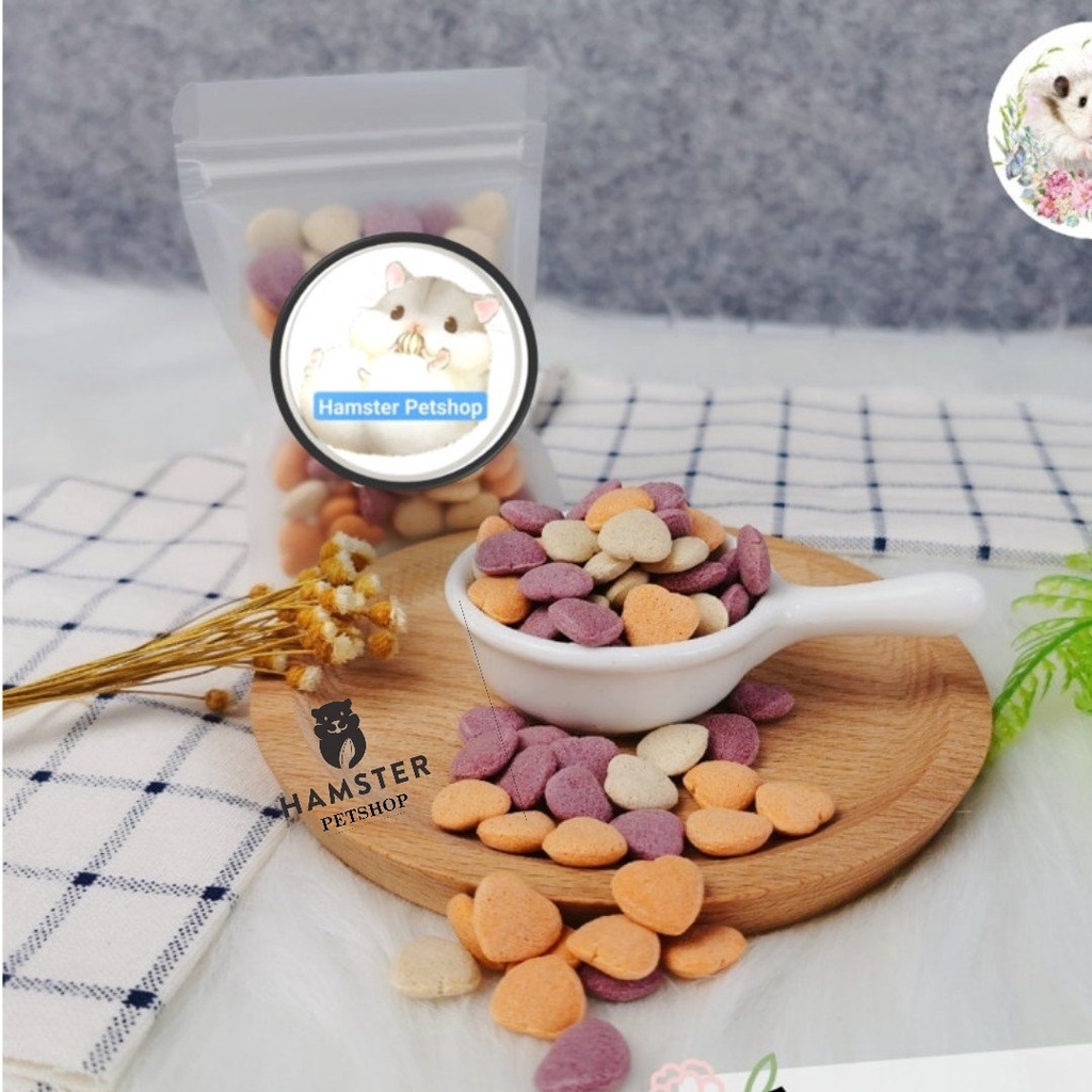 Bánh MILLET CAKE mài răng cho hamster,chuột lang, bọ ú , sóc