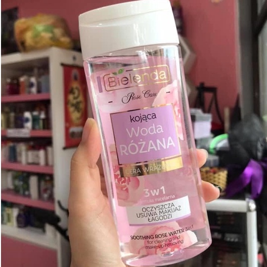 Nước Tẩy Trang Bielenda Rose Care 3in1 Nga Da Nhạy Cảm