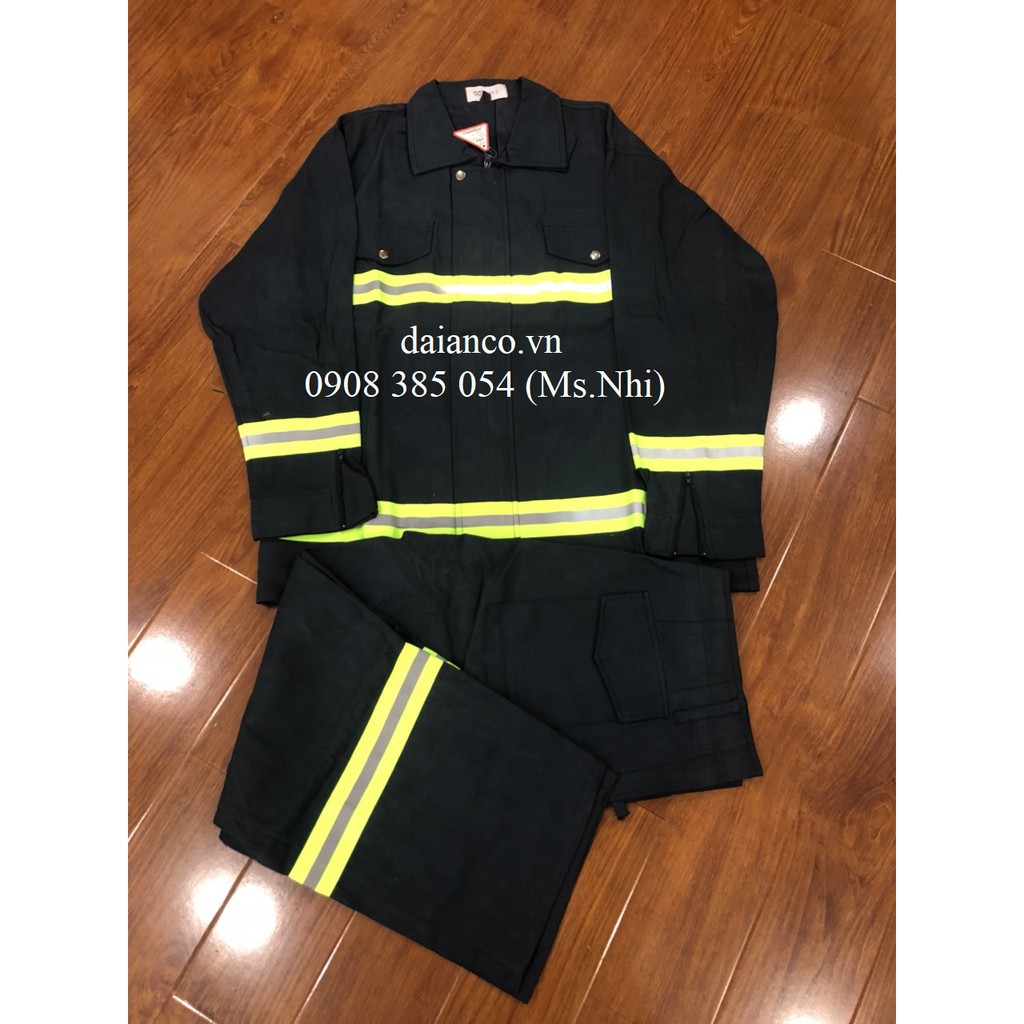 Bộ Quần Áo chống cháy màu xanh đen TT56 - Hình thật, Hàng sẵn