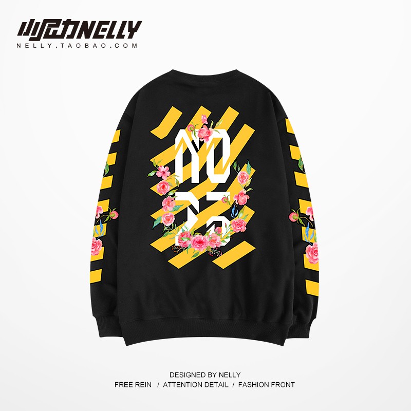 [NY1305] Áo nỉ dài tay cổ tròn in Chữ NO25 (NELLY) | BigBuy360 - bigbuy360.vn