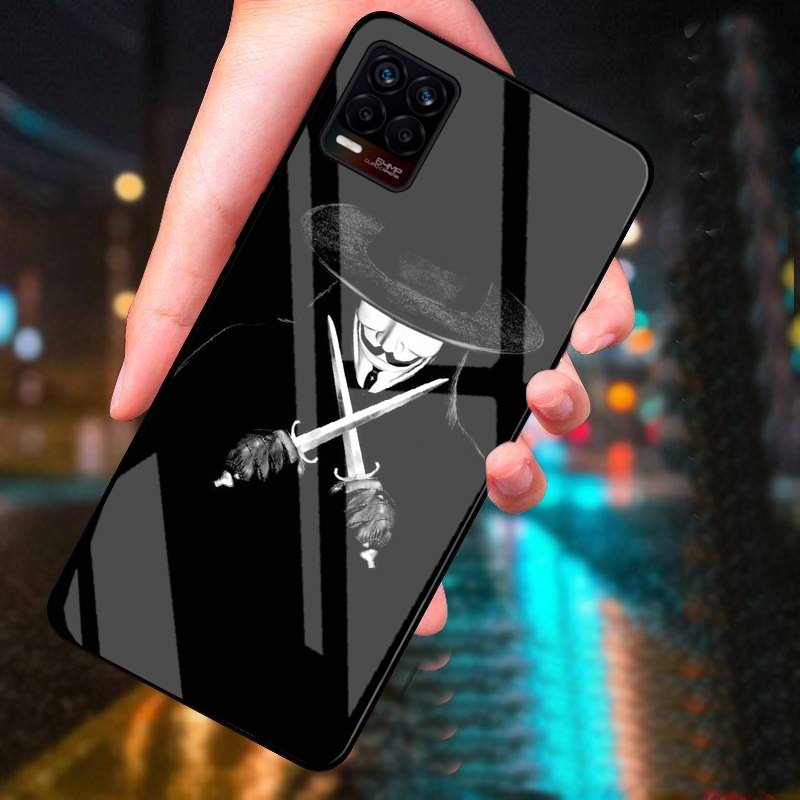 Ốp Lưng REALME 8, REALME 8 PRO Mặt Kính Cường Lực Cao Cấp Thiết Kế Riêng